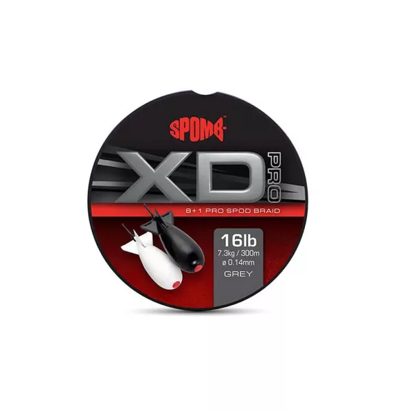 Spomb XD Pro Braid Fir Principal Împletit Gri 0,14mm 300m