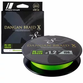   Major Craft Dangan Braid X 8X 0,06mm 150m Fluo Green Fir Împletit