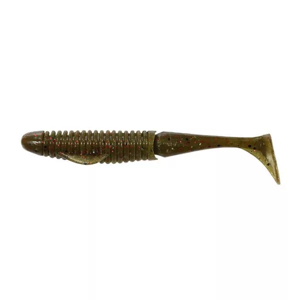 Duo Realis Boostar Wake 12,7cm F018 Green Pumpkin Red Flake Momeală Plastic 6 buc