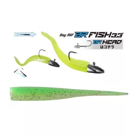  Duo Bayruf BR Fish 8,4cm S044 Lime Gold Momeală Plasztic 7buc
