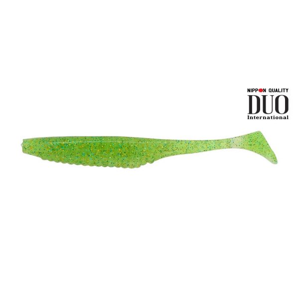 Duo Realis Versa Shad 10cm F084 Lime Chartreuse UV Momeală din plastic 7buc