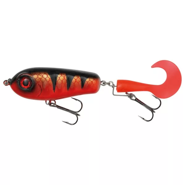 KINETIC Humpy Dumpy 75mm 35g Tigru Roșu Rotire Coadă