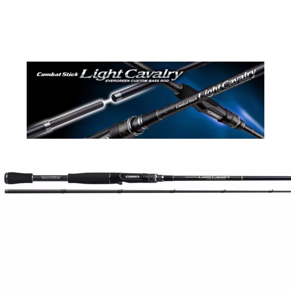 Evergreen Light Cavarly CLCC-611MH Baitcast 211cm 7-28gr 2 piese Lansetă de spinning