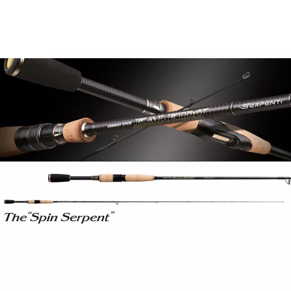 Evergreen Kaleido Serpenti TKSS-64MST The Spin Serpent 193cm 1,8-5gr Lansetă de Spinning dintr-o Bucată