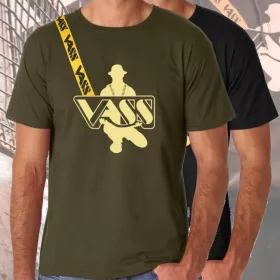 Vass-Tex Printed Fishing Khaki Póló L