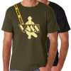 Vass-Tex Printed Fishing Khaki Póló L