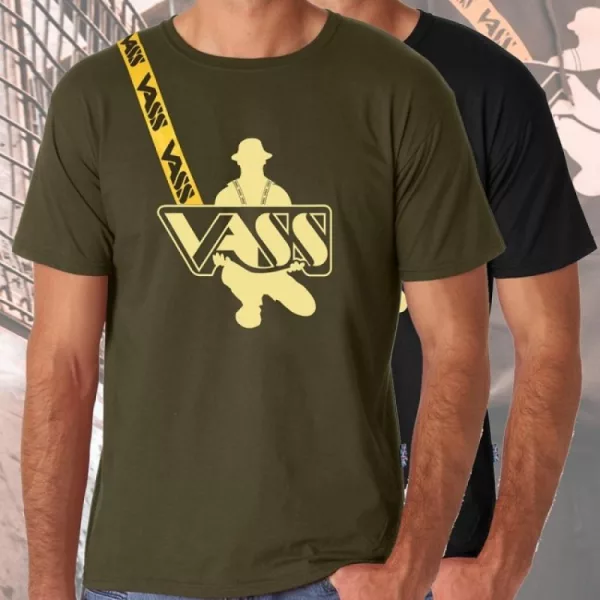 Vass-Tex Printed Fishing Khaki Póló S