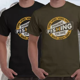 Vass-Tex Fishing Culture Printed Khaki Póló L
