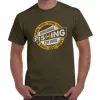 Vass-Tex Fishing Culture Printed Khaki Póló L