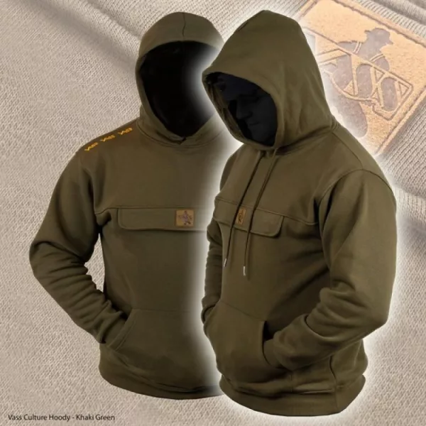 Vass-Tex Culture Fishing Fekete Kapucnis Pulóver 2XL
