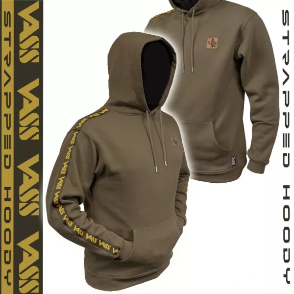 Vass-Tex Strapped Hoody Khaki Pulóver 3XL