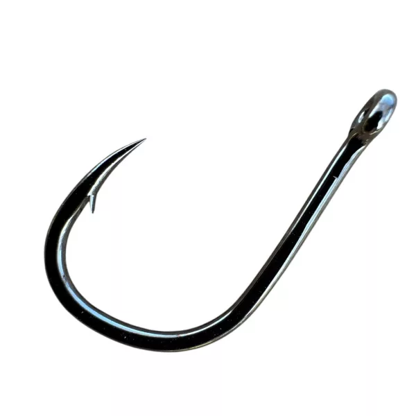 Sasame Iseama Ringed Black Nickel 10 Füles, Szakállas Pontyozó Horog 16db