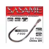 Sasame DH Point Chinu Black Nickel 2 Lapkás, Szakállas Pontyozó Horog 7db