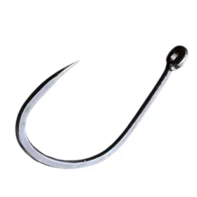   Sasame Gure Ringed Dull Black 2 Füles, Szakállas Pontyozó Horog 11db