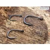 Sasame Gure Ringed Dull Black 2 Füles, Szakállas Pontyozó Horog 11db
