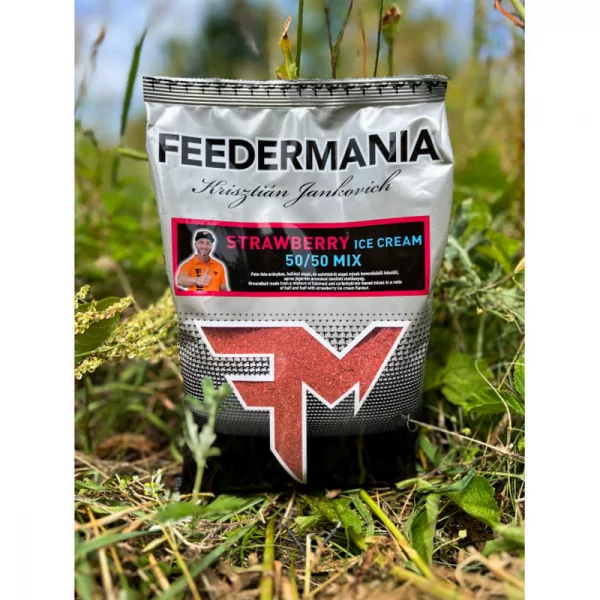 Feedermánia Groundbait 50/50 Mix Înghețată de Căpșuni Nadă 800gr
