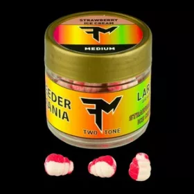   Feedermánia Larvă Air Wafters Două Tonuri M Strawberry Ice Cream Roșu-Alb Wafters
