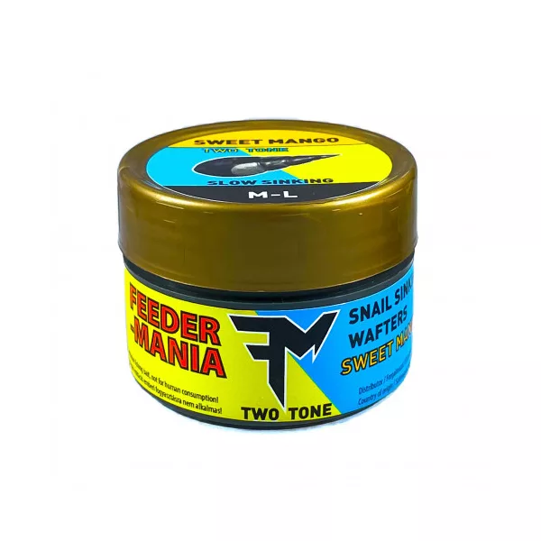 Feedermánia Two Tone Snail Sinking Wafters Sweet Mango Imitație de Melc de Apă cu Scufundare Lentă XS/S