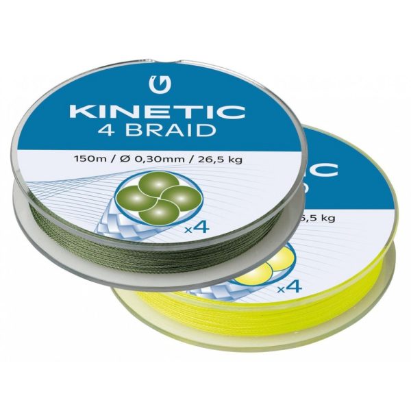 KINETIC 4 Braid 150m 0,08mm/3,3kg Dusty Green Fir textil împletit