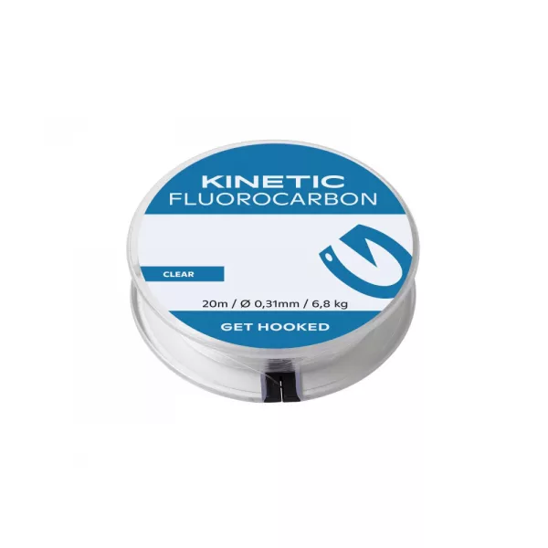 KINETIC Fluorocarbon 20m 0,22mm/3,9kg Inaintas Fluorocarbon Transparent