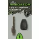 Fox Rage Predator Camo Quick Change Weights Greutăți Culisante cu Schimbare Rapidă 25gr 3buc
