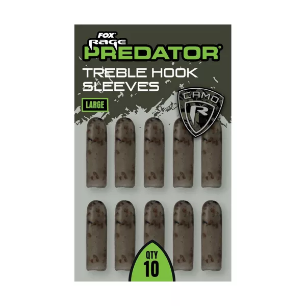Măneci Fox Rage Predator Mari din Cauciuc pentru Ancore Triplicate 10 buc