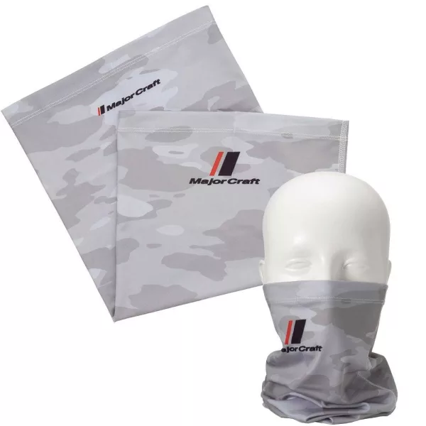 Major Craft UV-Cut Face Guard Gri deschis Camo Bandană tubulară