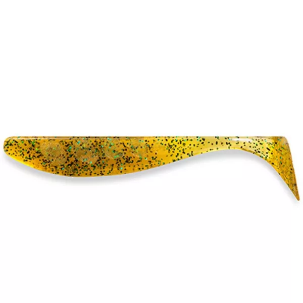 FISHUP Wizzle Shad 7,62cm (8buc.), #036 - Caramel/Green & Black Nalucă de plastic