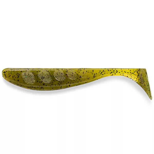 FISHUP Wizzle Shad 7,62cm (8pcs.), #074 - Green Pumpkin Seed Nălucă din plastic