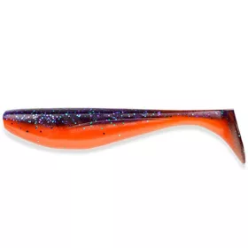   FISHUP Wizzle Shad 7,62cm (8pcs.), #207 - Dark Violet/Orange Nălucă din plastic