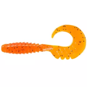   FISHUP Fancy Grub 6,35cm (10pcs.), #049 - Orange Pumpkin/Black Nălucă de plastic