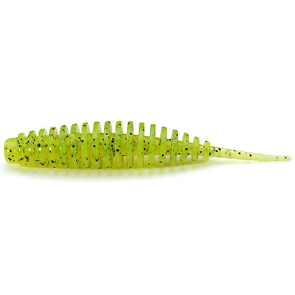 FISHUP Tanta 2,54cm (12pcs.), #055 - Chartreuse/Black Nălucă artificială din plastic