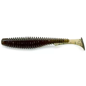   FISHUP U-Shad 5,08cm (10buc.), #043 - Pepene verde maro/Negru Momeală artificială din plastic