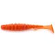 FISHUP U-Shad 5,08cm (10buc.), #049 - Orange Pumpkin/Black Naluci din plastic