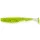 FISHUP U-Shad 6,35cm (9buc.), #055 - Chartreuse/Negru Momeală artificială din plastic