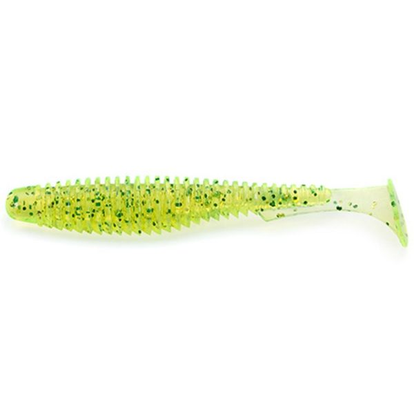 FISHUP U-Shad 6,35cm (9buc.), #026 - Flo Chartreuse/Verde Momeală artificială din plastic