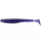 FISHUP U-Shad 6,35cm (9buc.), #060 - Violet închis/Păun și Argintiu Momeală artificială din plastic