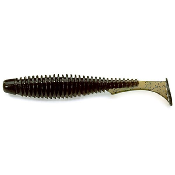 FISHUP U-Shad 7,62cm (9buc.), #043 - Watermelon Brown/Negru Nalucă din plastic