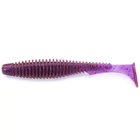   FISHUP U-Shad 10,16cm (8buc.), #016 - Lox/Verde & Negru Nalucă din plastic