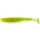 FISHUP U-Shad 10,16cm (8buc.), #055 - Chartreuse/Black Naluci de plastic