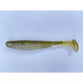   FISHUP U-Shad 10,16cm (8buc.), #202 - Dovleac Verde/Perlă Nălucă artificială din plastic