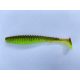 FISHUP U-Shad 10,16cm (8buc.), #204 - Dovleac Verde/Chartreuse Nălucă artificială din plastic
