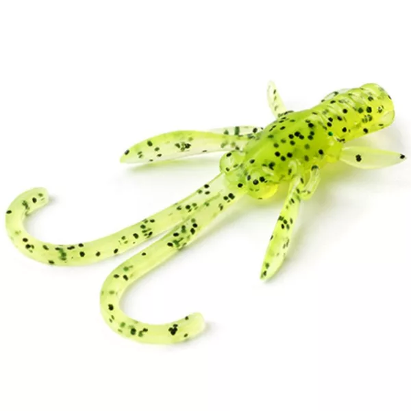 FISHUP Baffi Fly 3,81cm (10buc.), #055 - Chartreuse/Black Momeală artificială din plastic