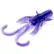 FISHUP Baffi Fly 3,81cm (10buc.), #060 - Dark Violet/Peacock & Silver Momeală artificială din plastic