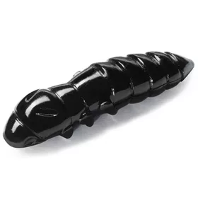   FISHUP Pupa 2,28cm (12pcs.), #101 - Negru Momeală artificială din plastic