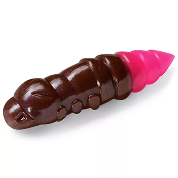 FISHUP Pupa 3,04cm (10 buc), #139 - Earthworm/Hot Pink Momeală artificială din plastic