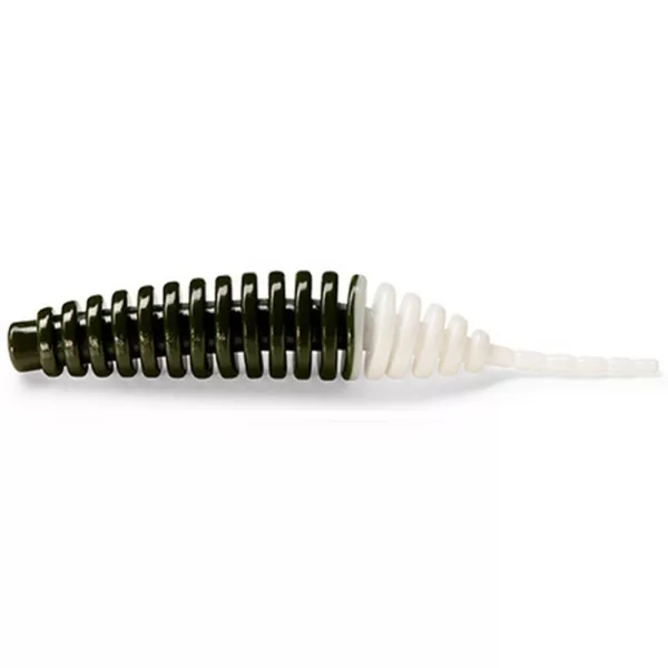 FISHUP Tanta 5,08cm (9buc.), #140 - Oliv Închis/Alb Naluci de plastic