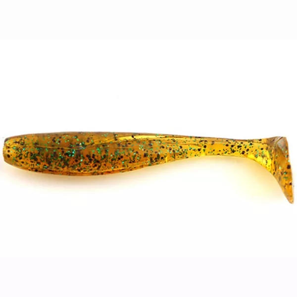 FISHUP Wizzle Shad 12,7cm (4pcs.), #036 - Caramel/Green & Black Nălucă din plastic