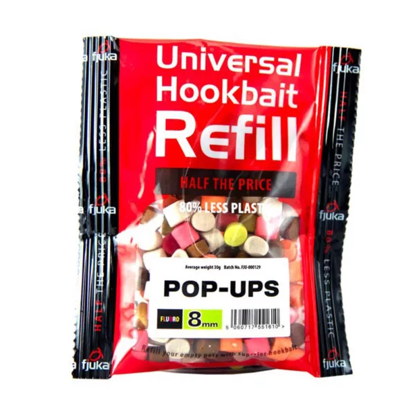 Fjuka Pop-Ups Mixed Colours 11mm Pop Up, Ambalaj de reumplere 50gr