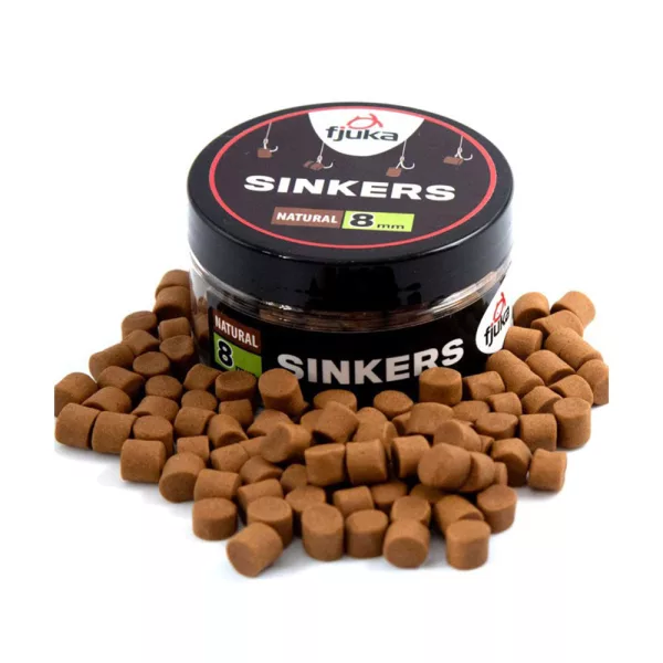 Fjuka Sinkers Natural 8mm Momeală Scufundătoare pentru Cârlig 50gr